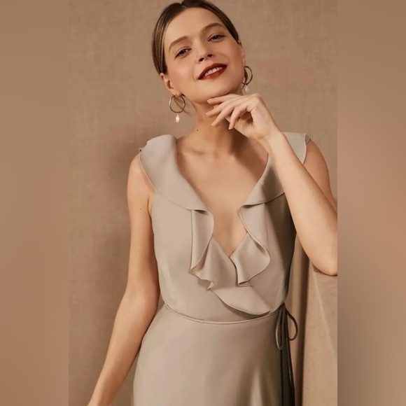 BHLDN Midi Wrap Dress Size 4 - Picture 10 of 10